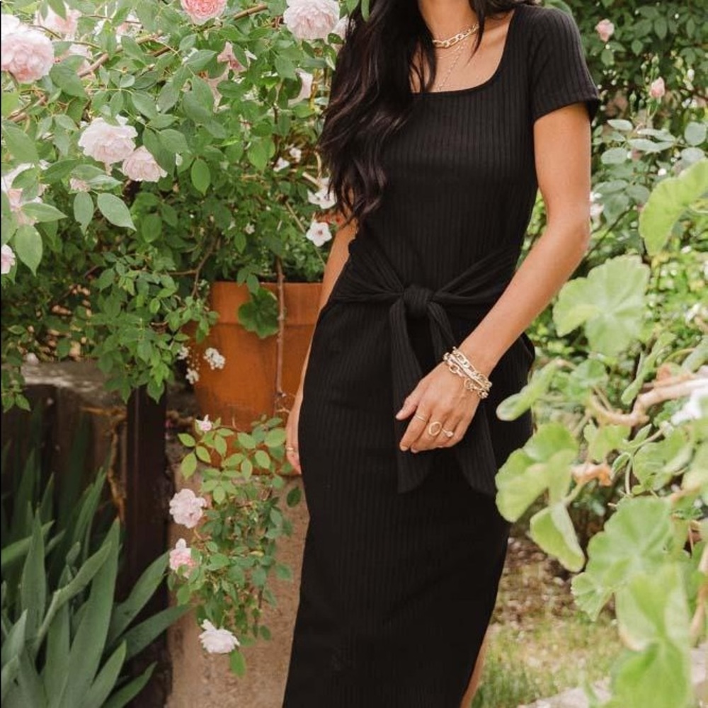 Bohme Ribbed Midi Dress